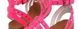 diesel pink sandals